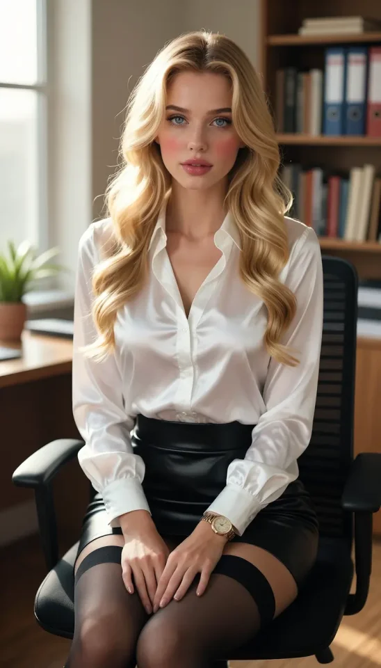 в офисе