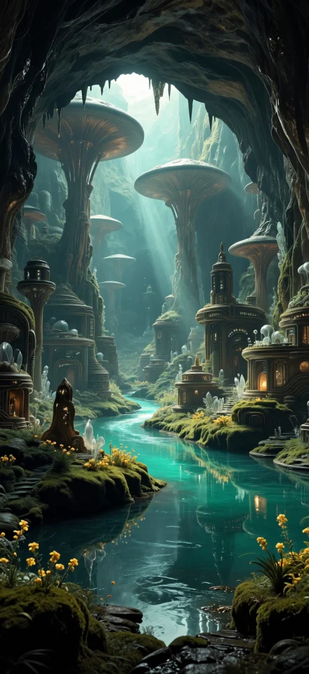 в пещере